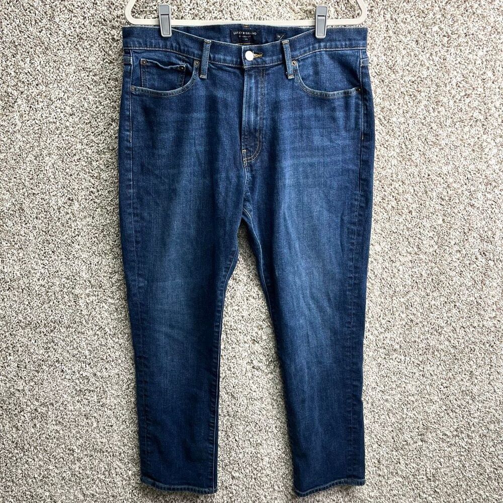Lucky Brand Jeans Men’s 36x30 410 Athletic Slim Dark Wash Denim